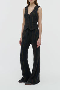 Charcoal Multi / Gilet Coleridge en laine - Charcoal Multi