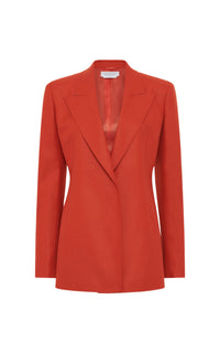 Mairi wool blazer jacket - Antelope Orange