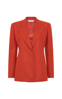 Antelope Orange / Veste blazer Mairi en laine - Antelope Orange