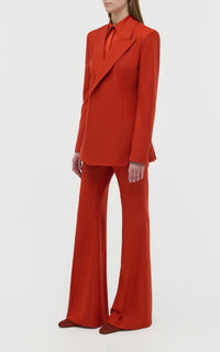 Antelope Orange / Veste blazer Mairi en laine - Antelope Orange