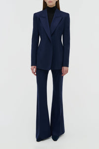 Navy / Veste blazer Mairi en laine - Navy