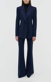 Navy / Veste blazer Mairi en laine - Navy