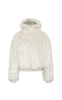 Sweat à capuche Orlando en soie - Ivory