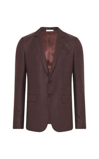 Burnt Sienna / Veste blazer Irving en laine - Burnt Sienna