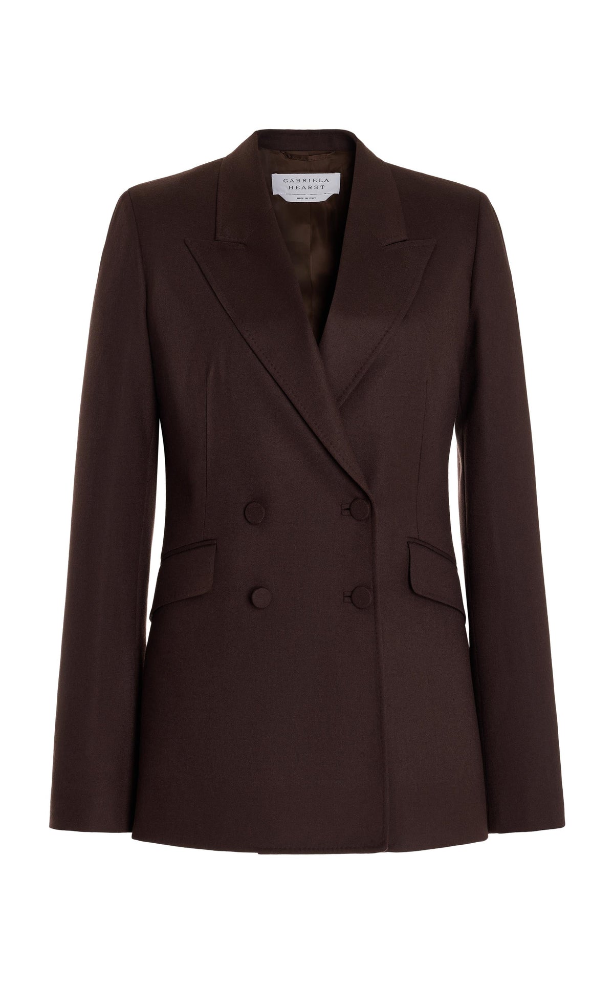Chocolate / Veste blazer Stephanie en cachemire - Chocolate