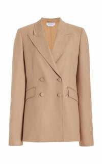 Stephanie Blazer en noir eco soft laine drap de costume