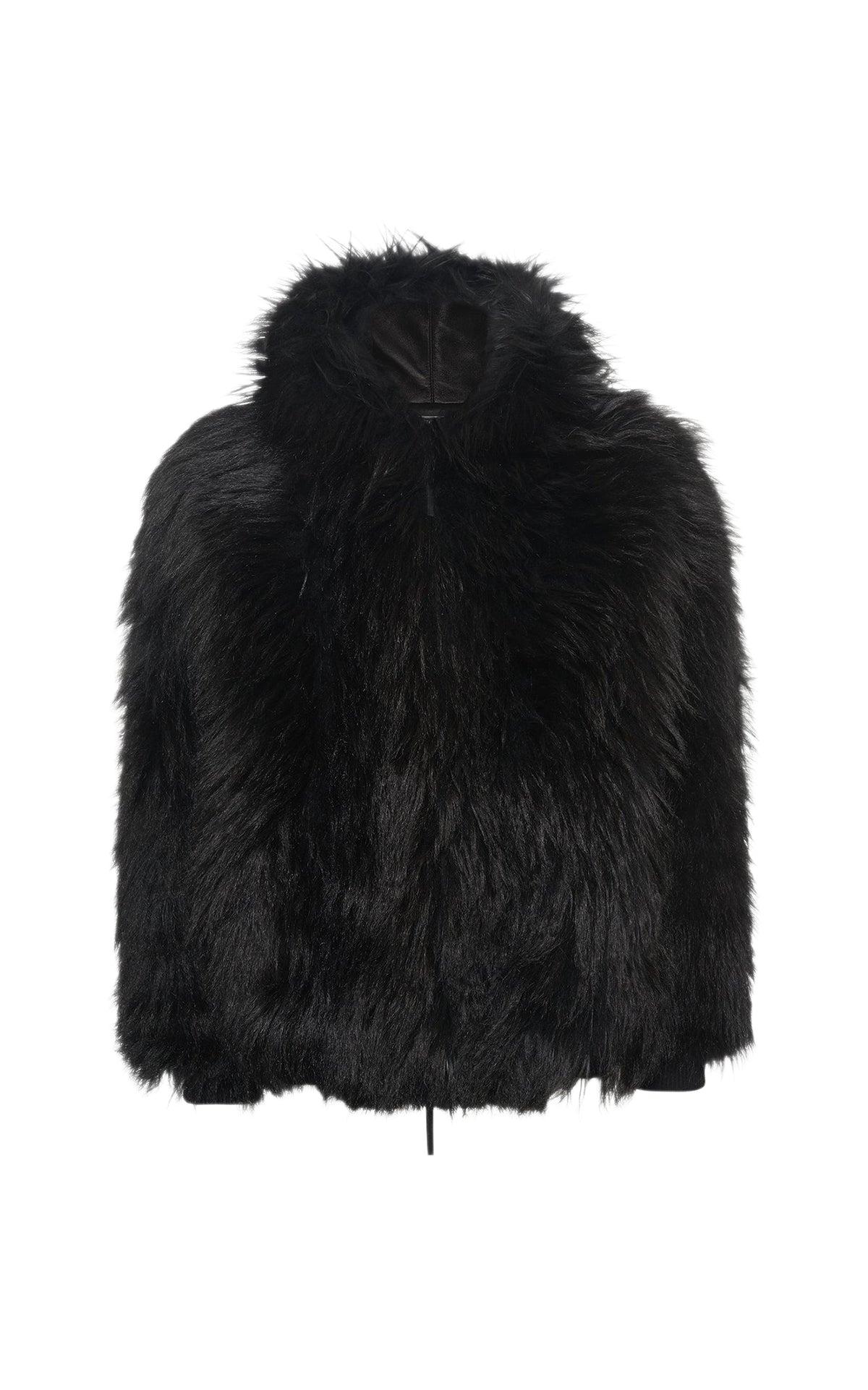 Black / Veste Tom en peau lainée - Black