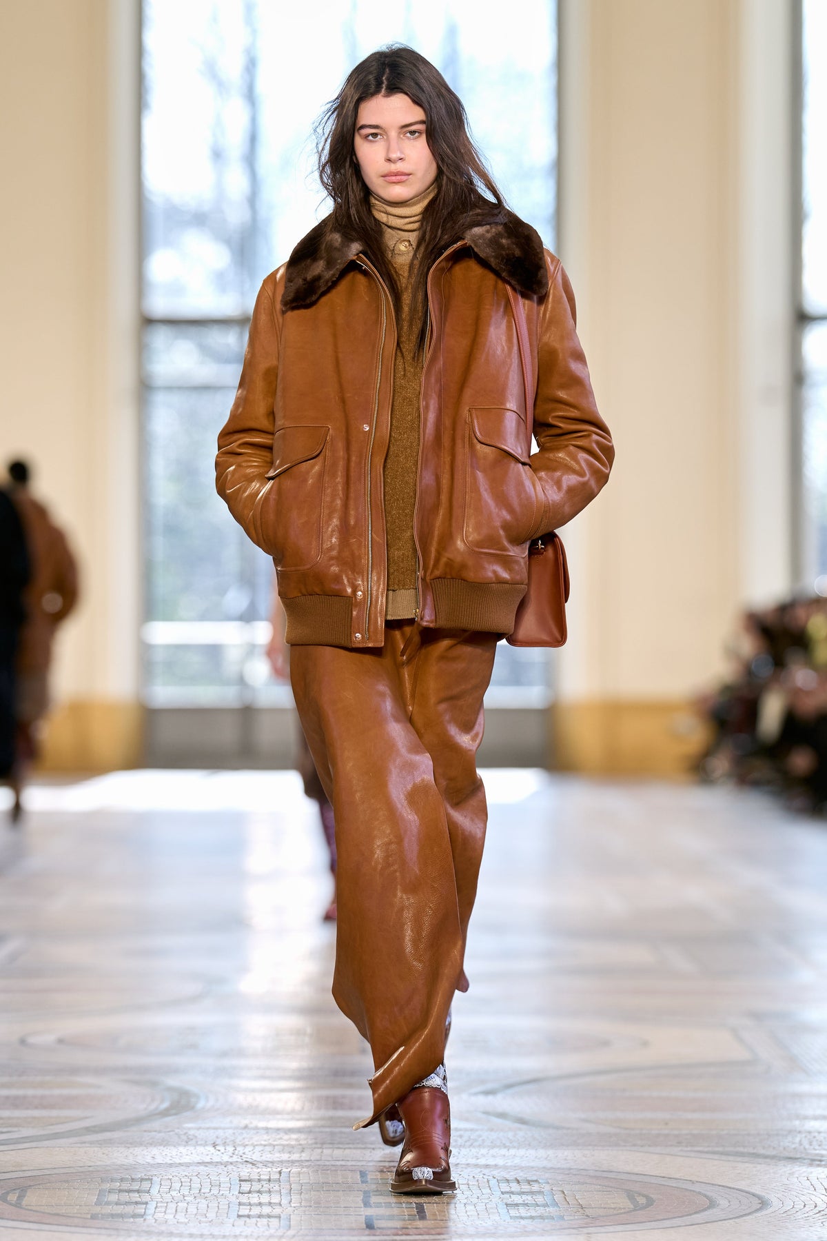 Grant M Jacket en chocolat savana calf