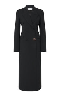 Black / Manteau Julien en laine - Black