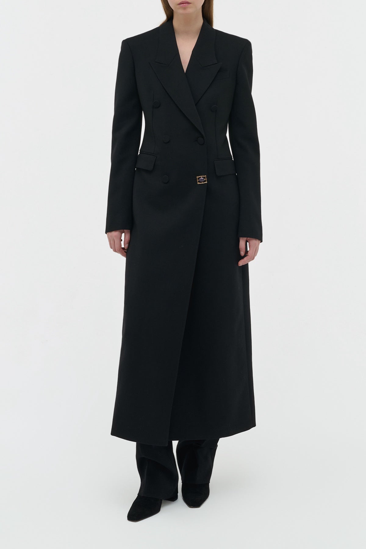 Black / Manteau Julien en laine - Black