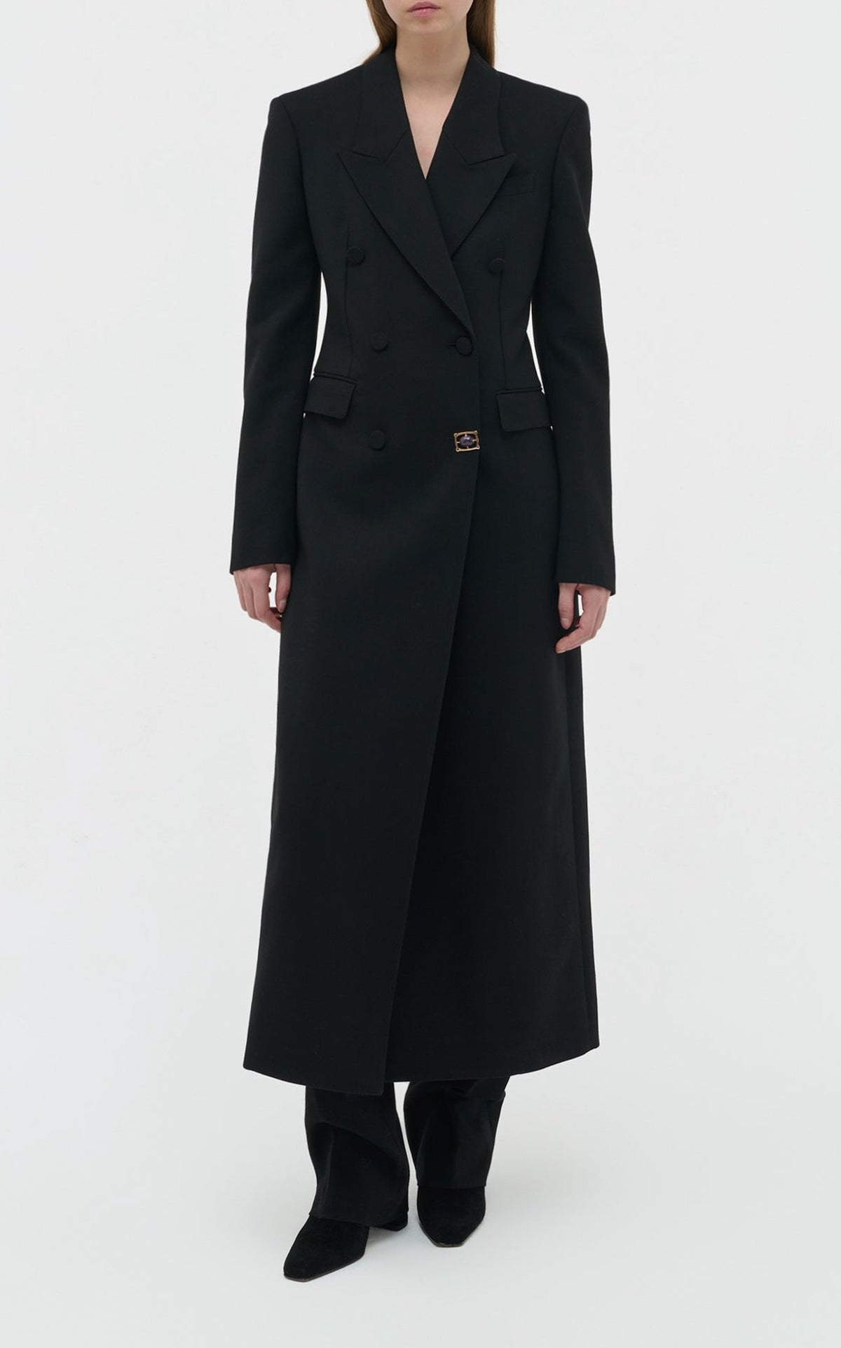 Black / Manteau Julien en laine - Black