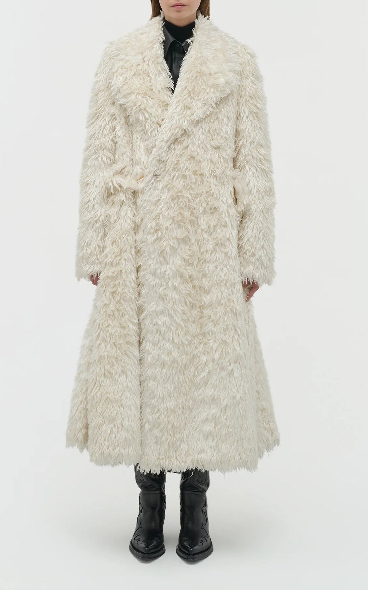 Ivory / Manteau Cantwell en soie - Ivory