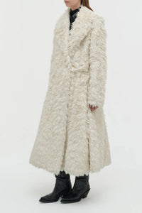 Ivory / Manteau Cantwell en soie - Ivory