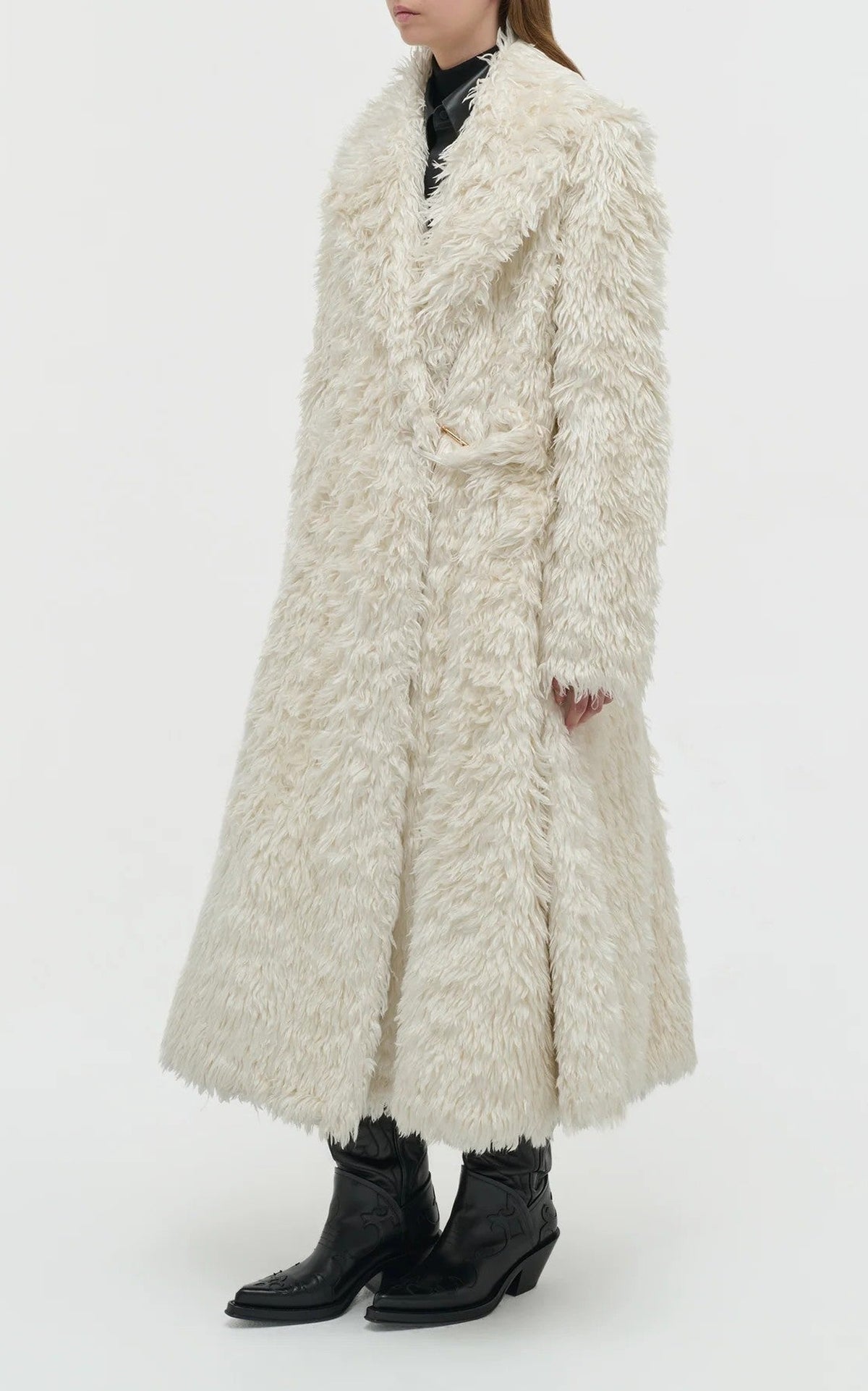 Ivory / Manteau Cantwell en soie - Ivory
