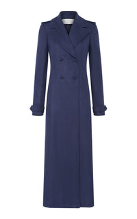 Navy / Manteau Houstt en soie - Navy
