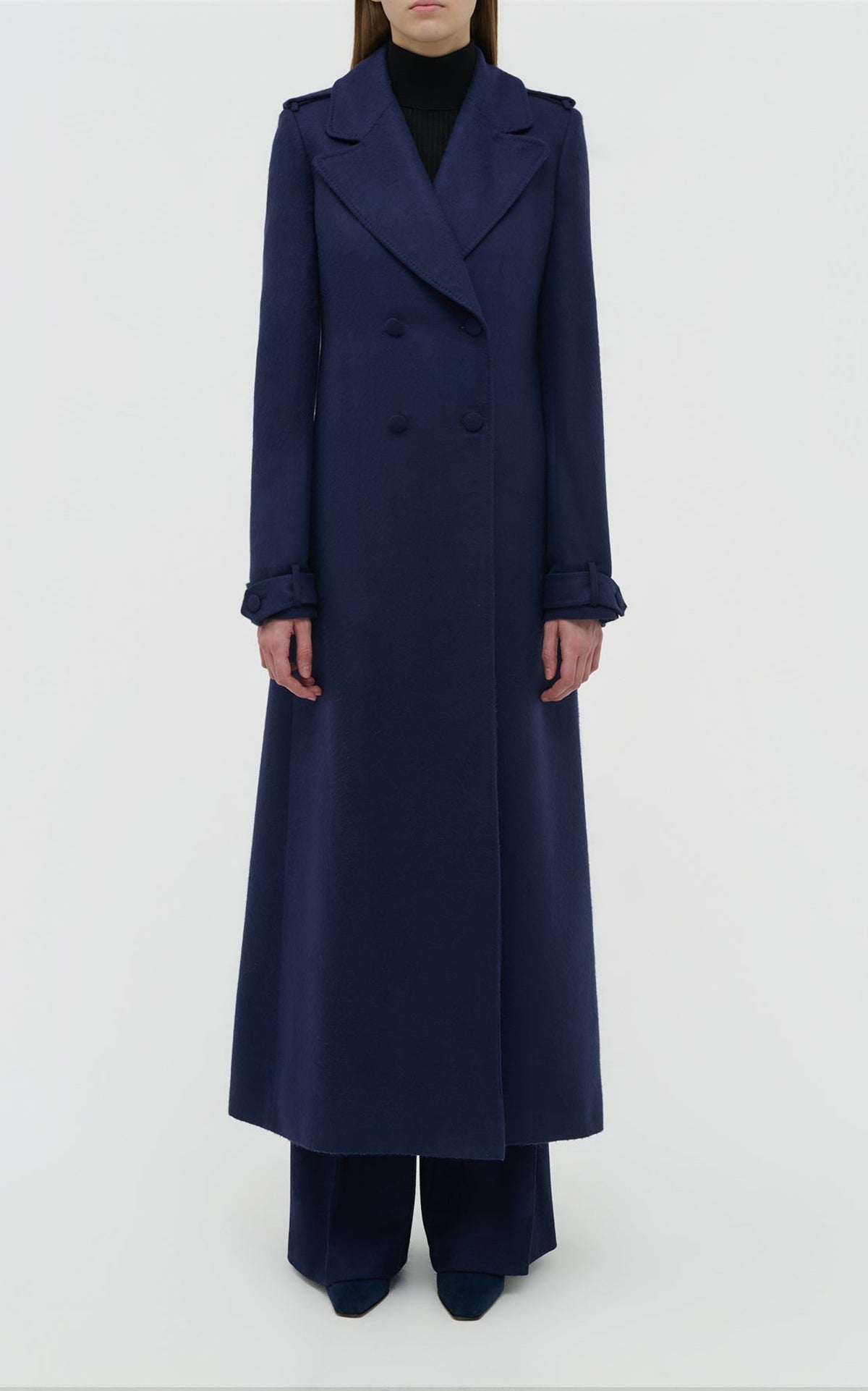 Navy / Manteau Houstt en soie - Navy