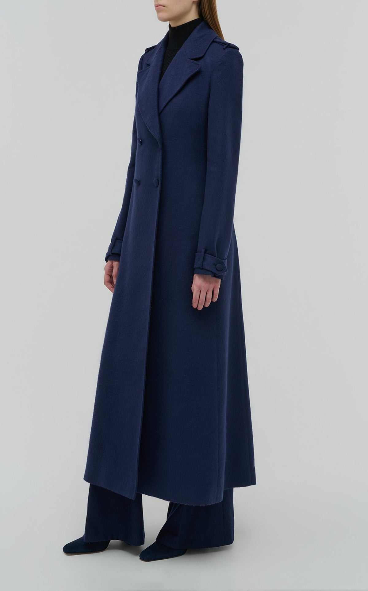 Navy / Manteau Houstt en soie - Navy
