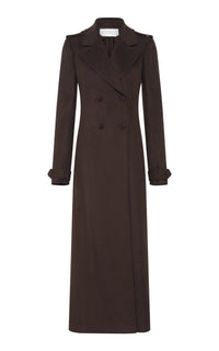 Chocolate / Manteau Houstt en soie - Chocolate