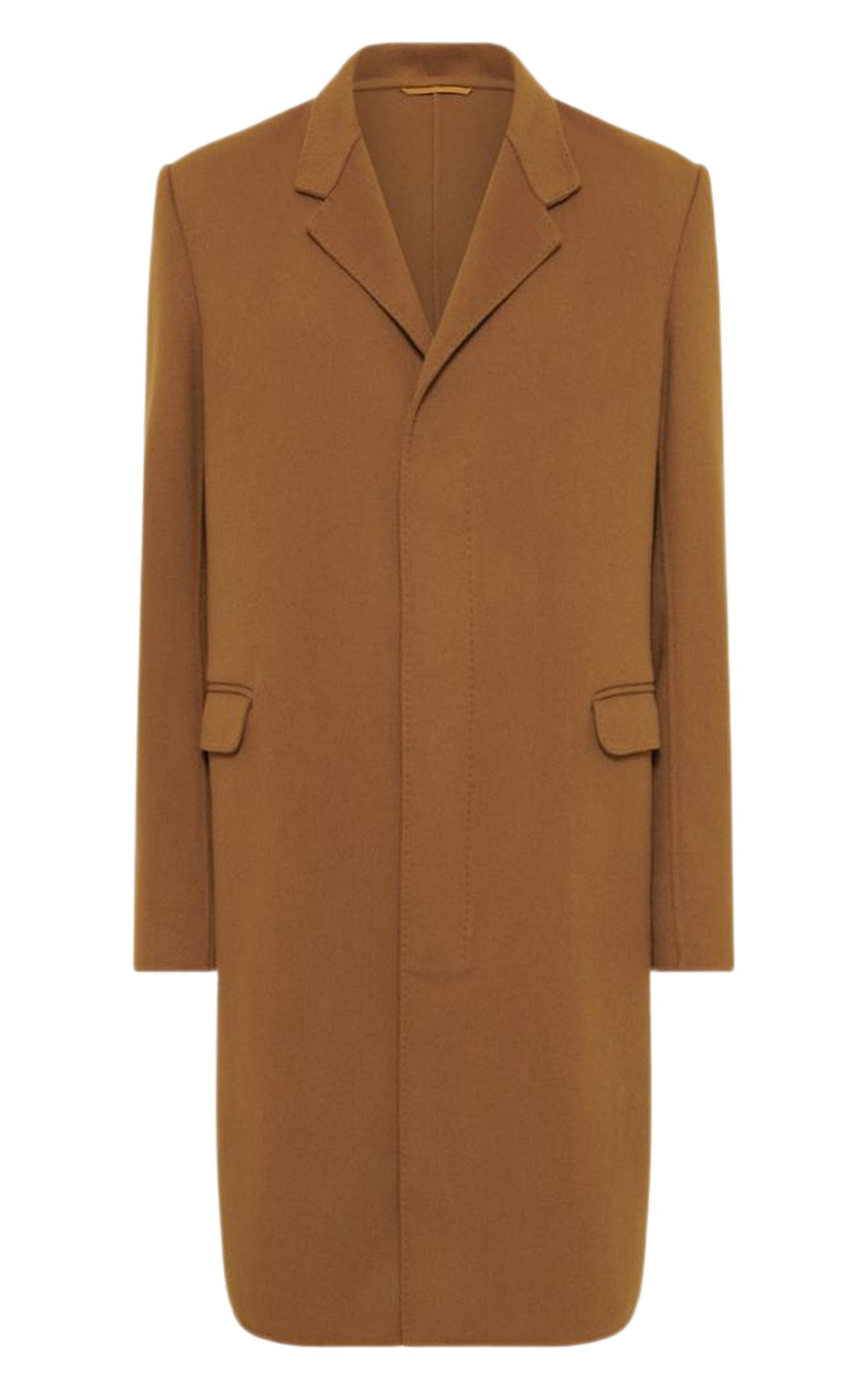 Peter cashmere coat - Yellow Ochre