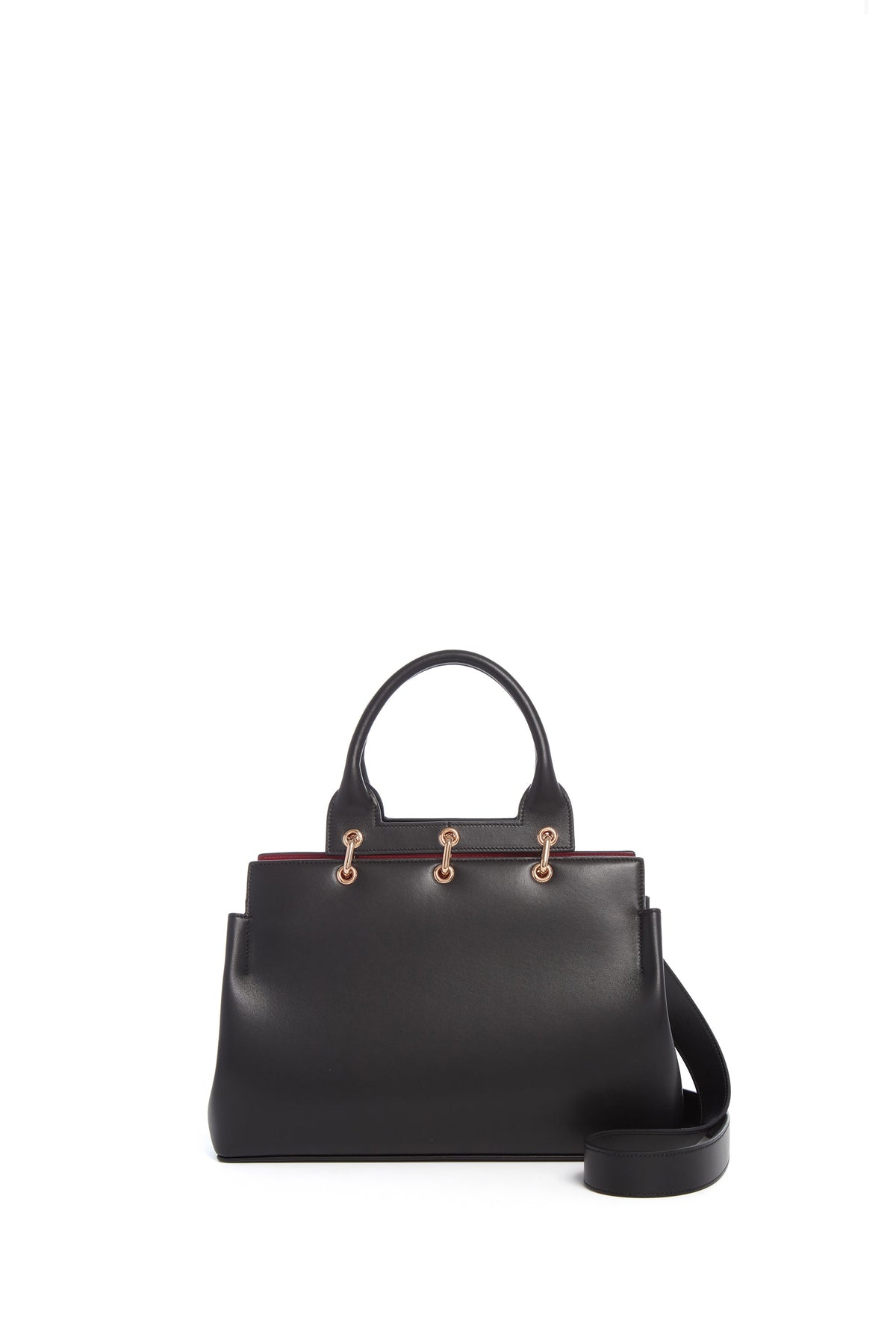 Amethyst Small Python Ani en noir laser cut calf cuir