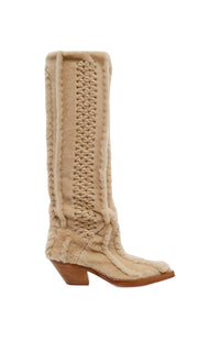 Ivory / Bottes Joseph 50 en cuir - Ivory