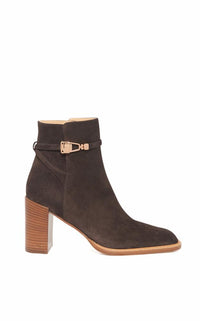 RECOLO Dark Chocolate / Bottines Nina 95 en cuir - Dark Chocolate