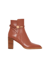 Cognac / Bottines Nina 95 en cuir - Cognac