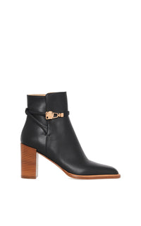 Nina Clasp Ankle Boot en noir bulgaro lux calf