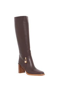 Nina Clasp Boot en chocolat foncé bulgaro lux calf