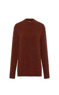Burnt Sienna Multi / Pull Alfie en cachemire - Burnt Sienna Multi