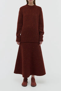 Burnt Sienna Multi / Sweat Alfie en cachemire - Burnt Sienna Multi