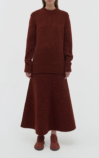Burnt Sienna Multi / Pull Alfie en cachemire - Burnt Sienna Multi