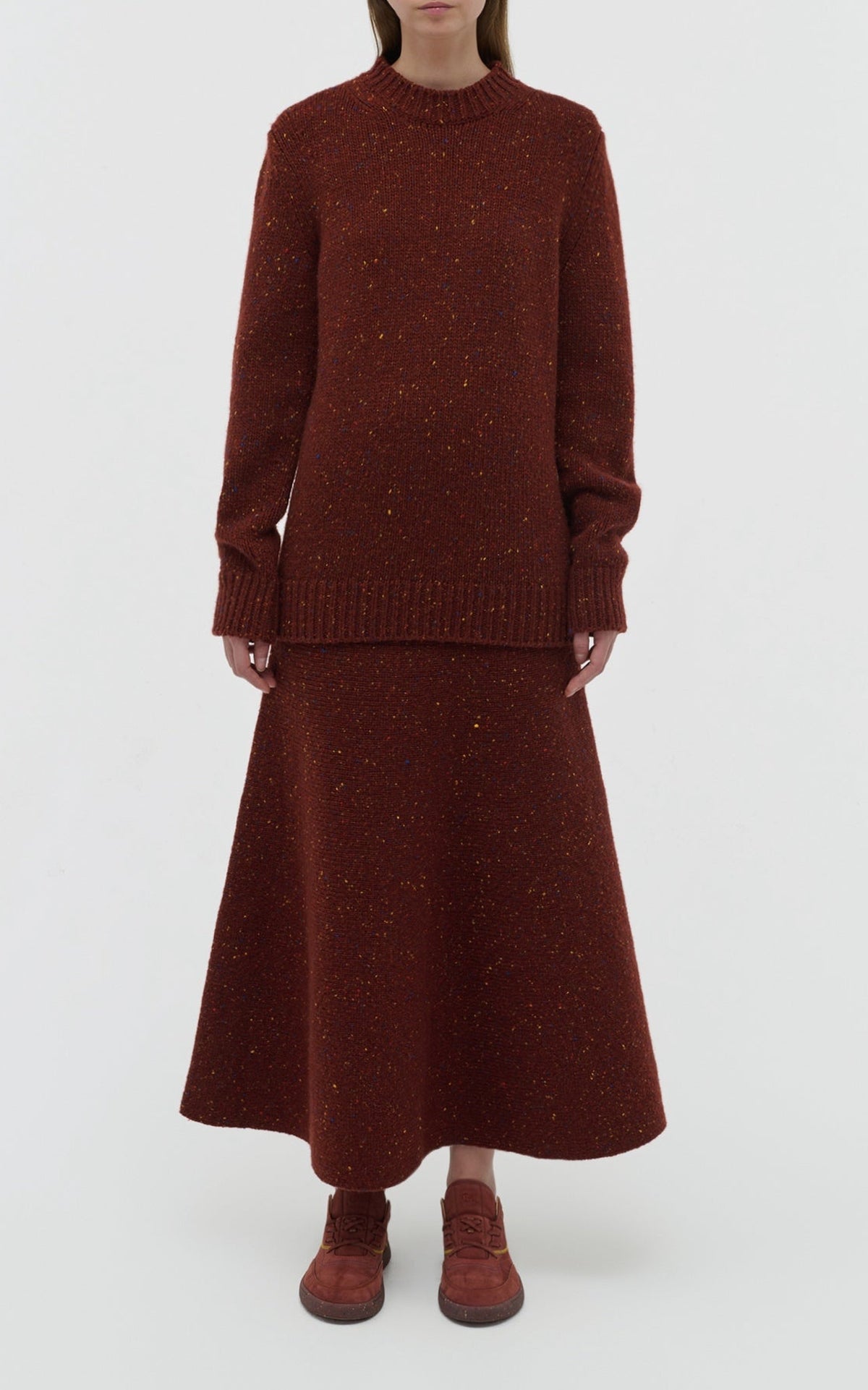 Burnt Sienna Multi / Pull Alfie en cachemire - Burnt Sienna Multi
