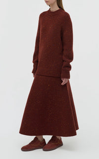 Burnt Sienna Multi / Pull Alfie en cachemire - Burnt Sienna Multi