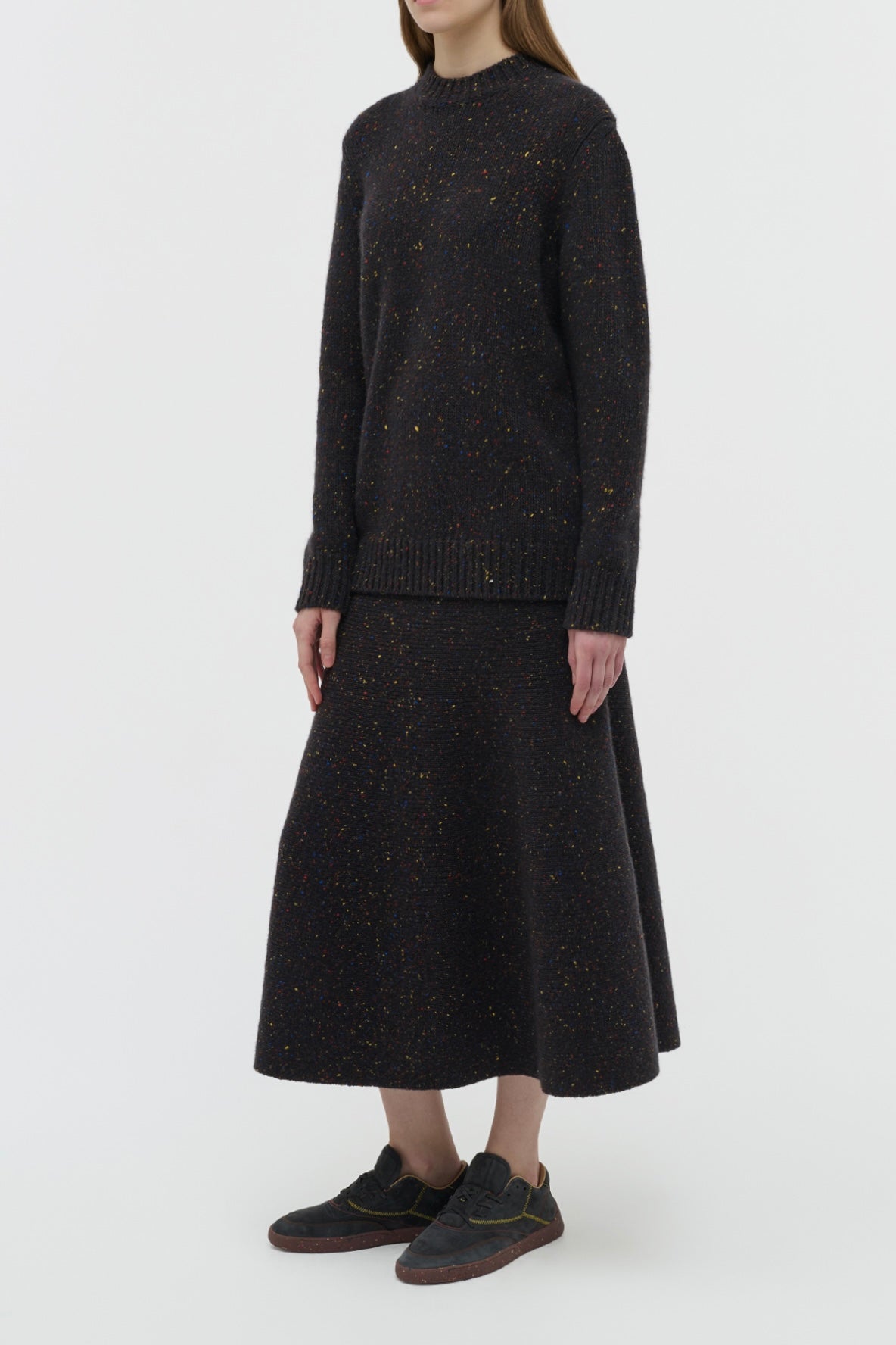 Charcoal Multi / Sweat Alfie en cachemire - Charcoal Multi
