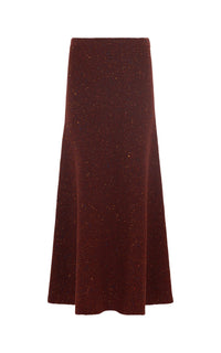 Burnt Sienna Multi / Jupe Eden en cachemire - Burnt Sienna Multi