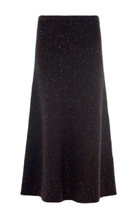 Charcoal Multi / Jupe Eden en cachemire - Charcoal Multi