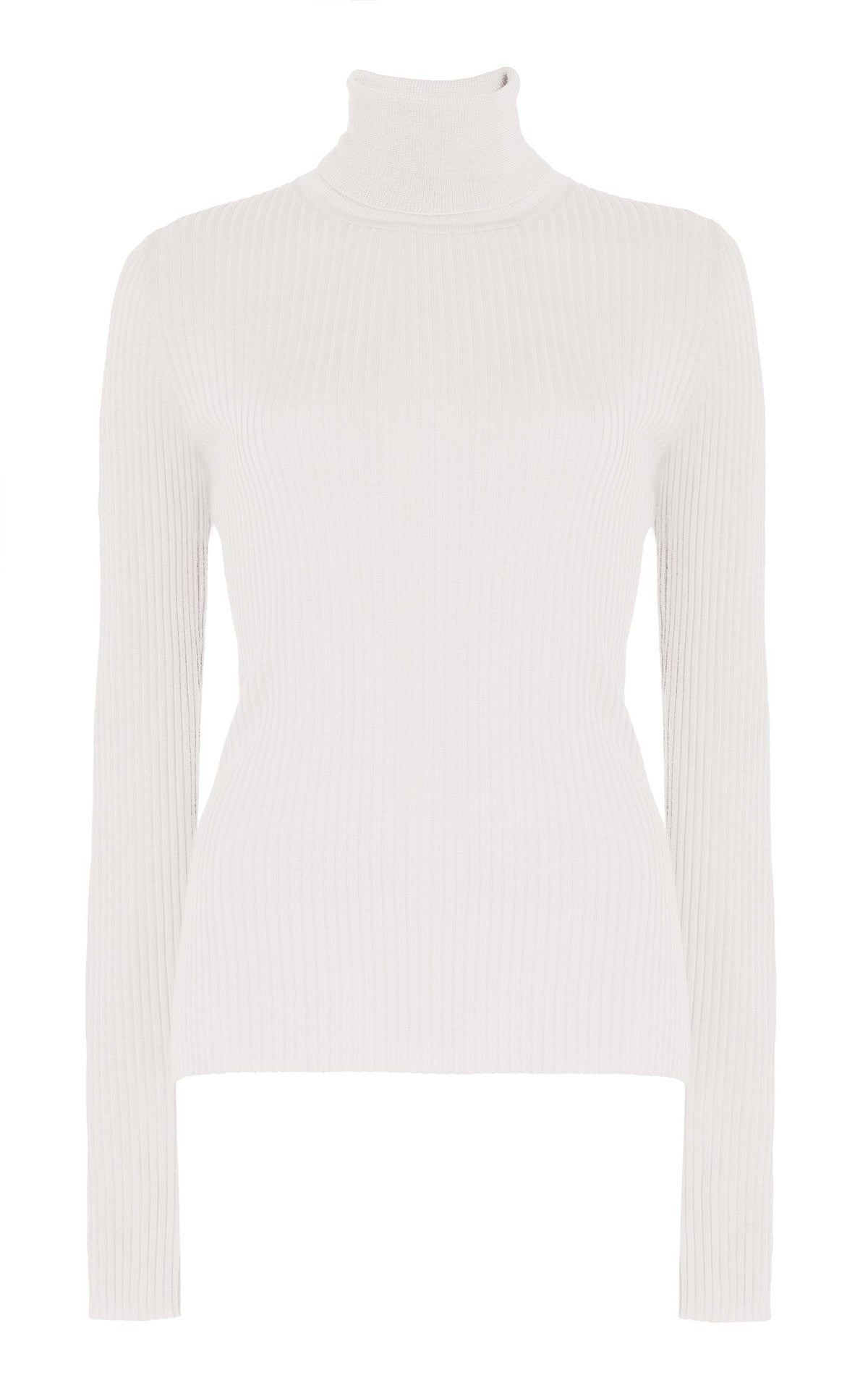 Peppe Turtle Neck en ivoire jaipur cachemire soie fil