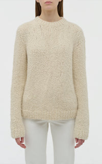 Ivory / Pull Typhon en cachemire - Ivory