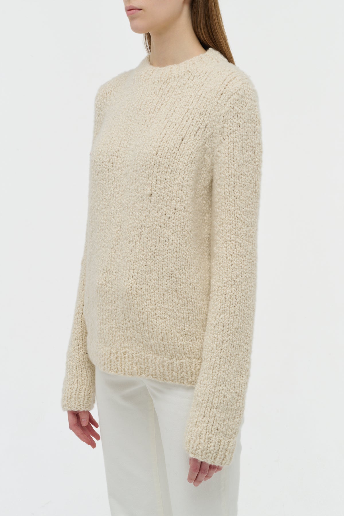 Ivory / Sweat Typhon en cachemire - Ivory