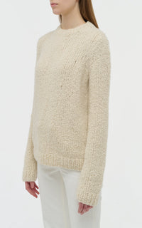 Ivory / Pull Typhon en cachemire - Ivory