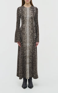 Greyscale / Robe Aalia en cachemire et soie - Greyscale