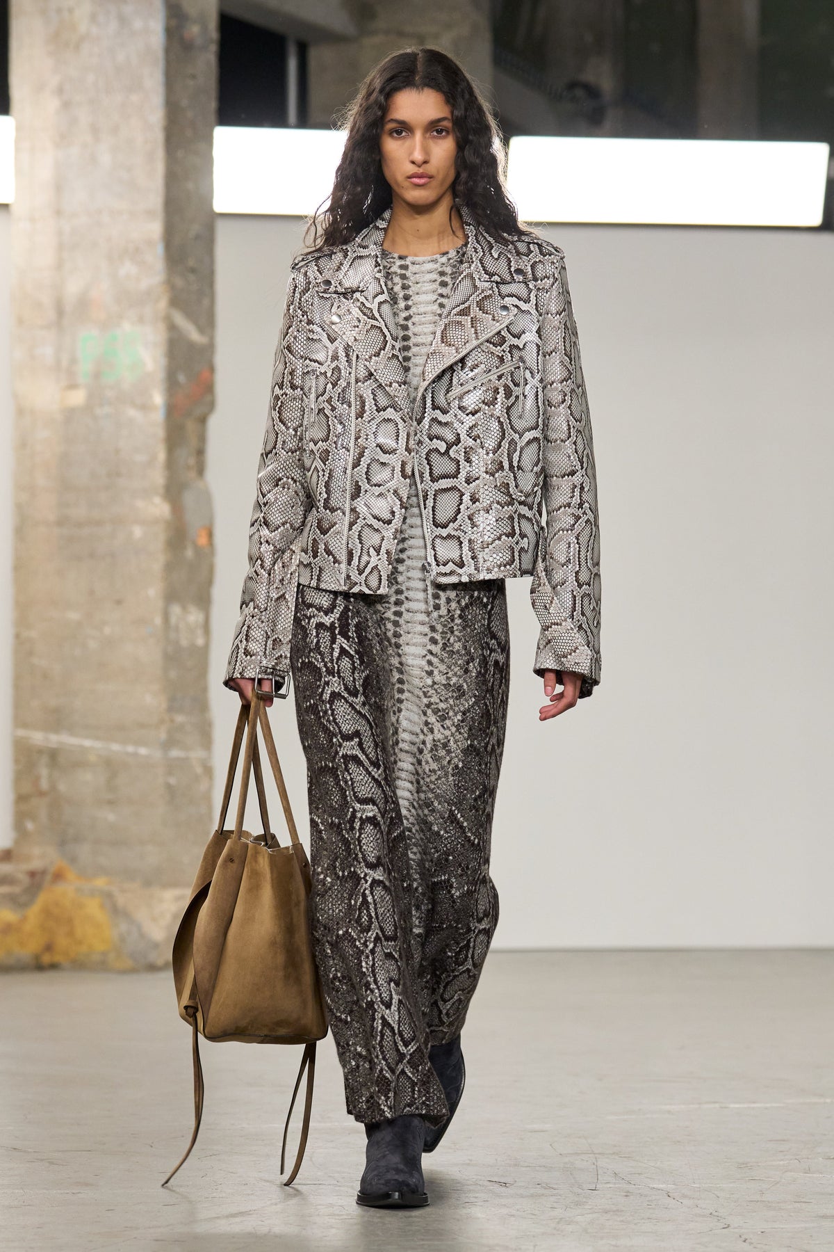 Aalia Dress en camaïeu de gris jaipur cachemire soie fil