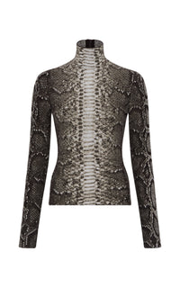 Beda Turtle Neck en camaïeu de gris jaipur cachemire soie fil
