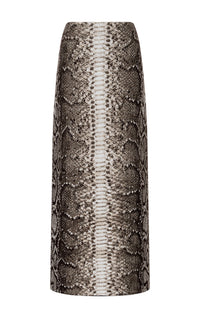 Bragi Skirt en camaïeu de gris jaipur cachemire soie fil