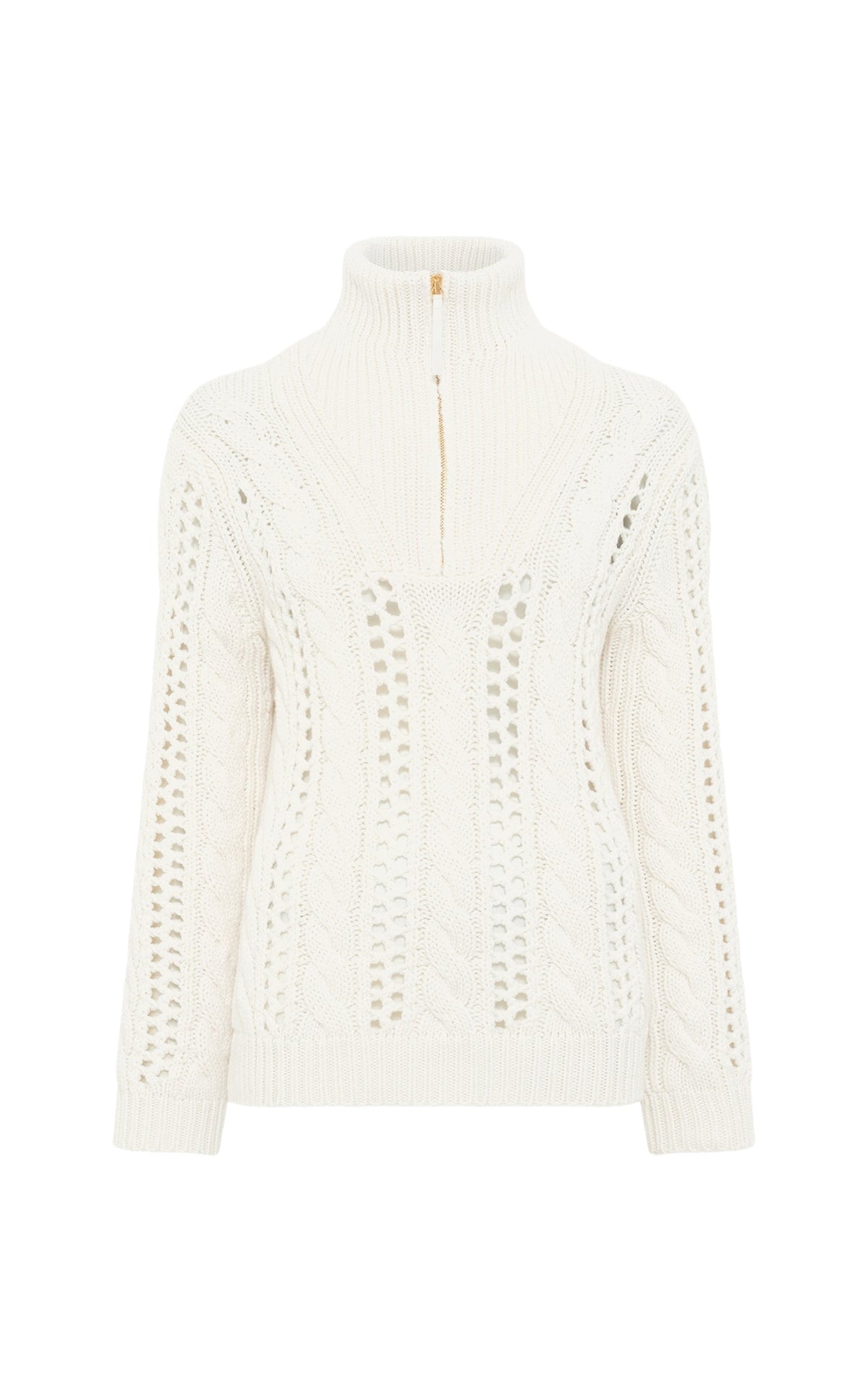Ivory / Pull Idris en cachemire - Ivory