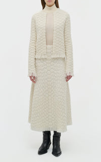 Ivory / Cardigan Johannes en cachemire - Ivory