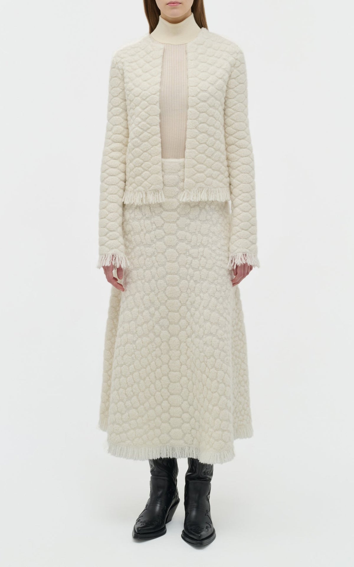 Ivory / Cardigan Johannes en cachemire - Ivory