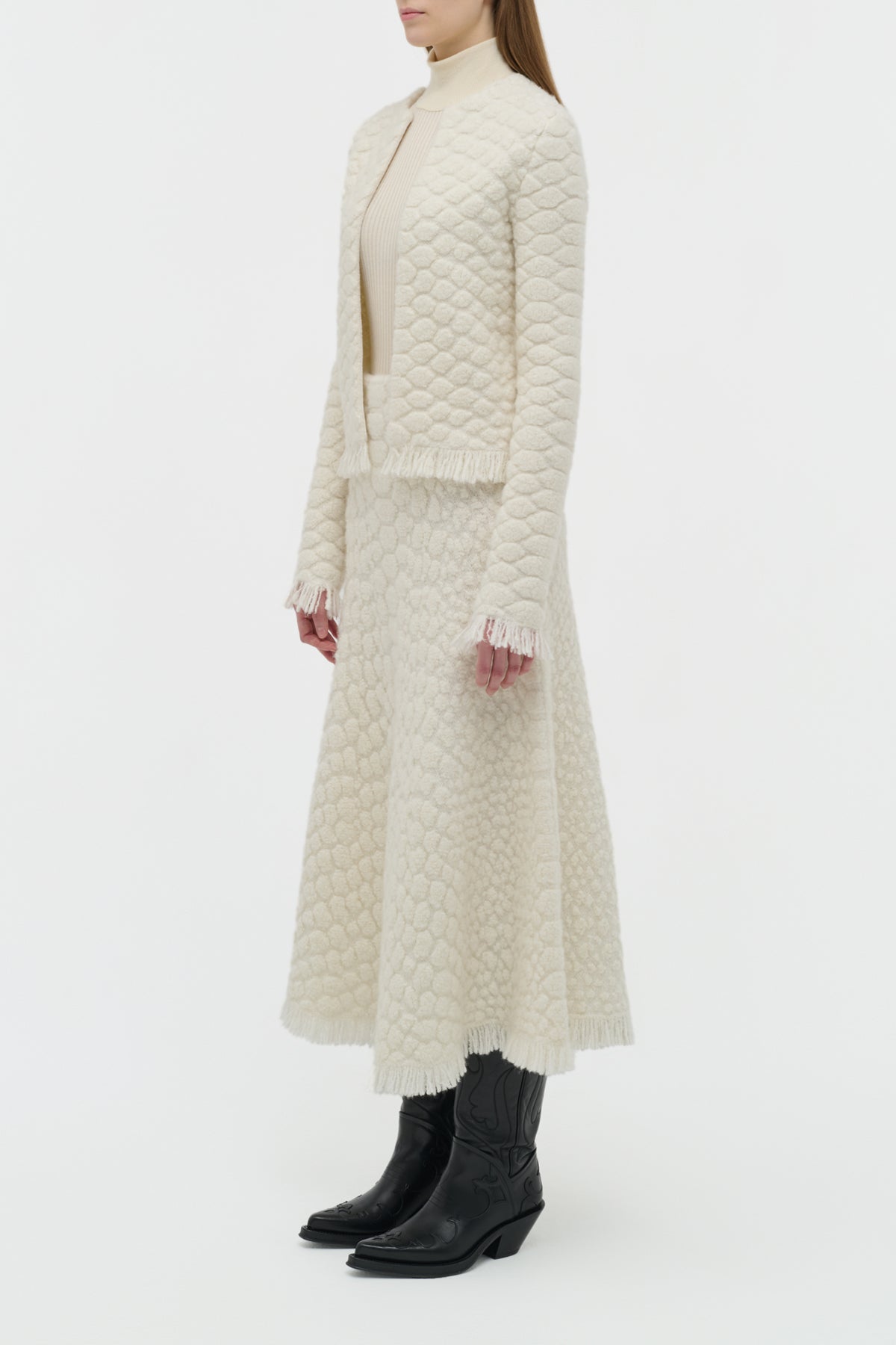 Ivory / Cardigan Johannes en cachemire - Ivory