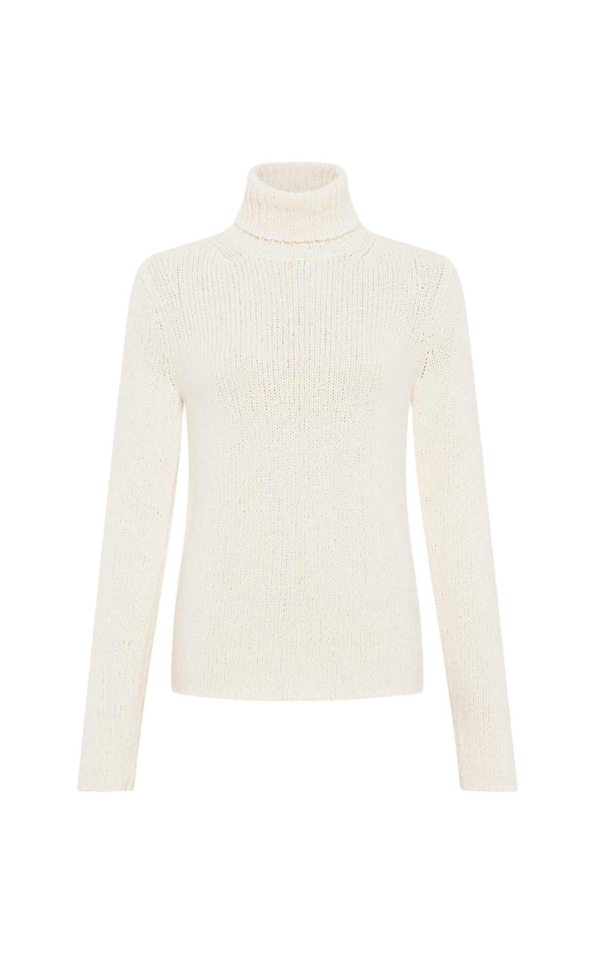 Ivory / Pull à col roulé Nelle en cachemire - Ivory